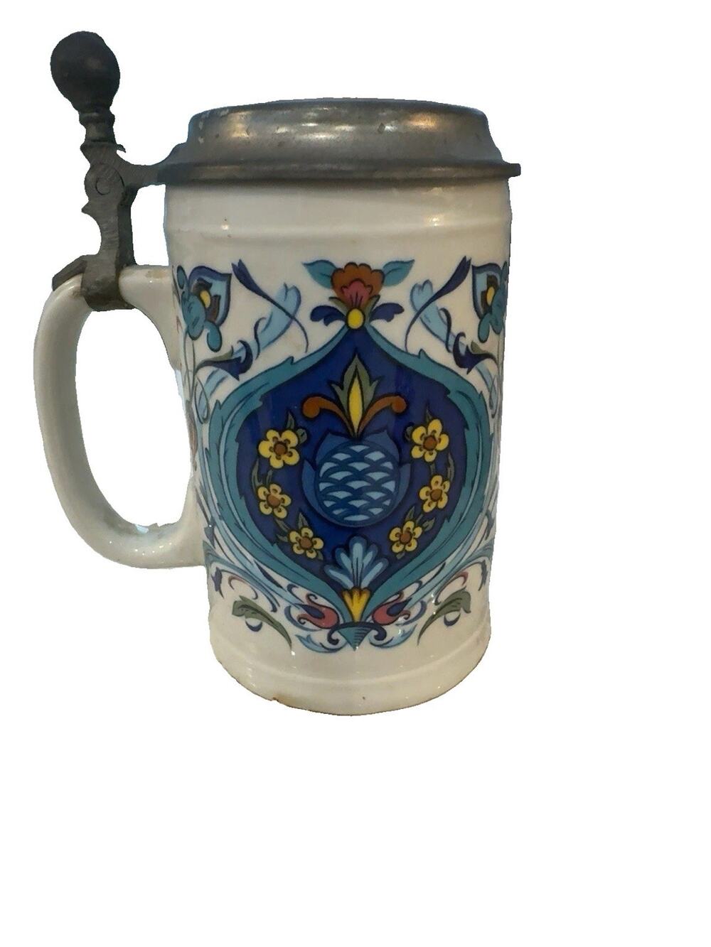 Villeroy & Boch Izmir Lidded Beer Stein Breweriana Made in Luxembourg 1973